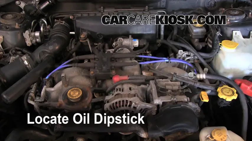 1999 Subaru Impreza Outback 2.2L 4 Cyl. Oil Check Oil Level
